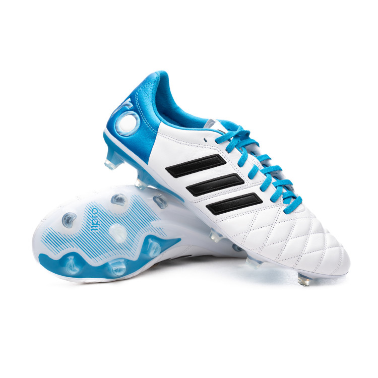 Chuteira adidas Adipure 11Pro Toni Kroos Edition FG White Core Black Solar Blue Futbol Emotion