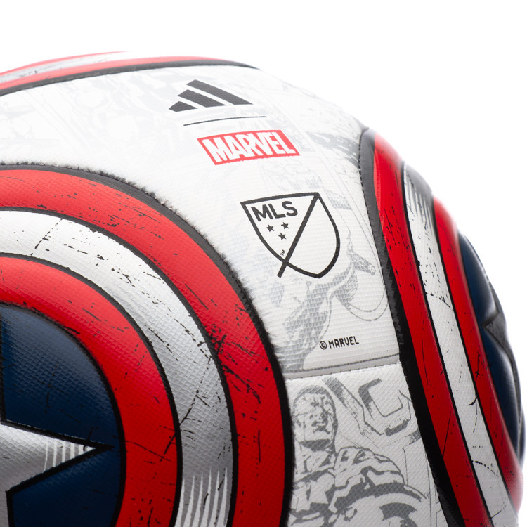 Bola adidas Major Soccer League MLS 20232024 WhiteSilver MetRay Red
