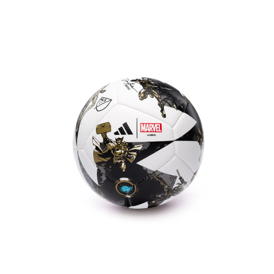 Ball adidas Mini Major Soccer League MLS 2023 2024 Thor Black White Iron met Gold met Futbol Emotion
