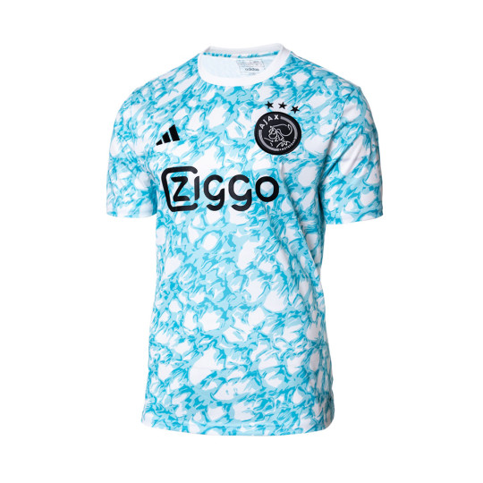 Playera adidas Ajax Training 20232024 Clear AquaPulse AquaCore White