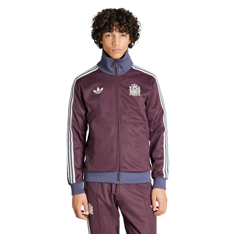 Adidas originals maroon jacket deals