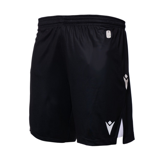 Short Aj Auxerre Macron bleu polyester porté #7 Vintage