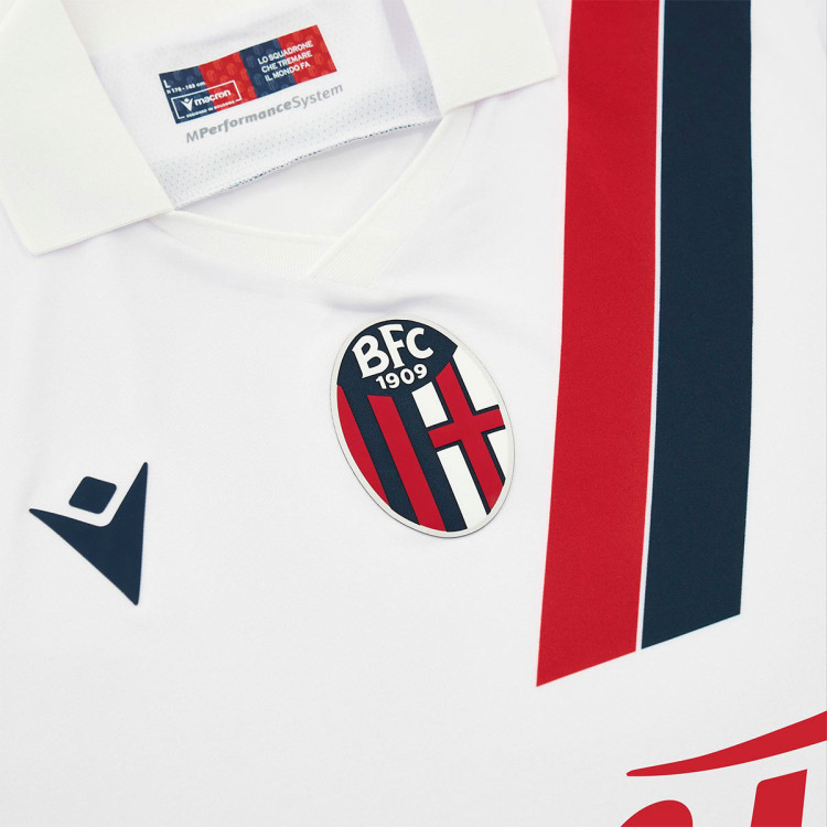 Jersey Macron Bolonia FC 1909 Away Jersey 20232024 White Fútbol Emotion