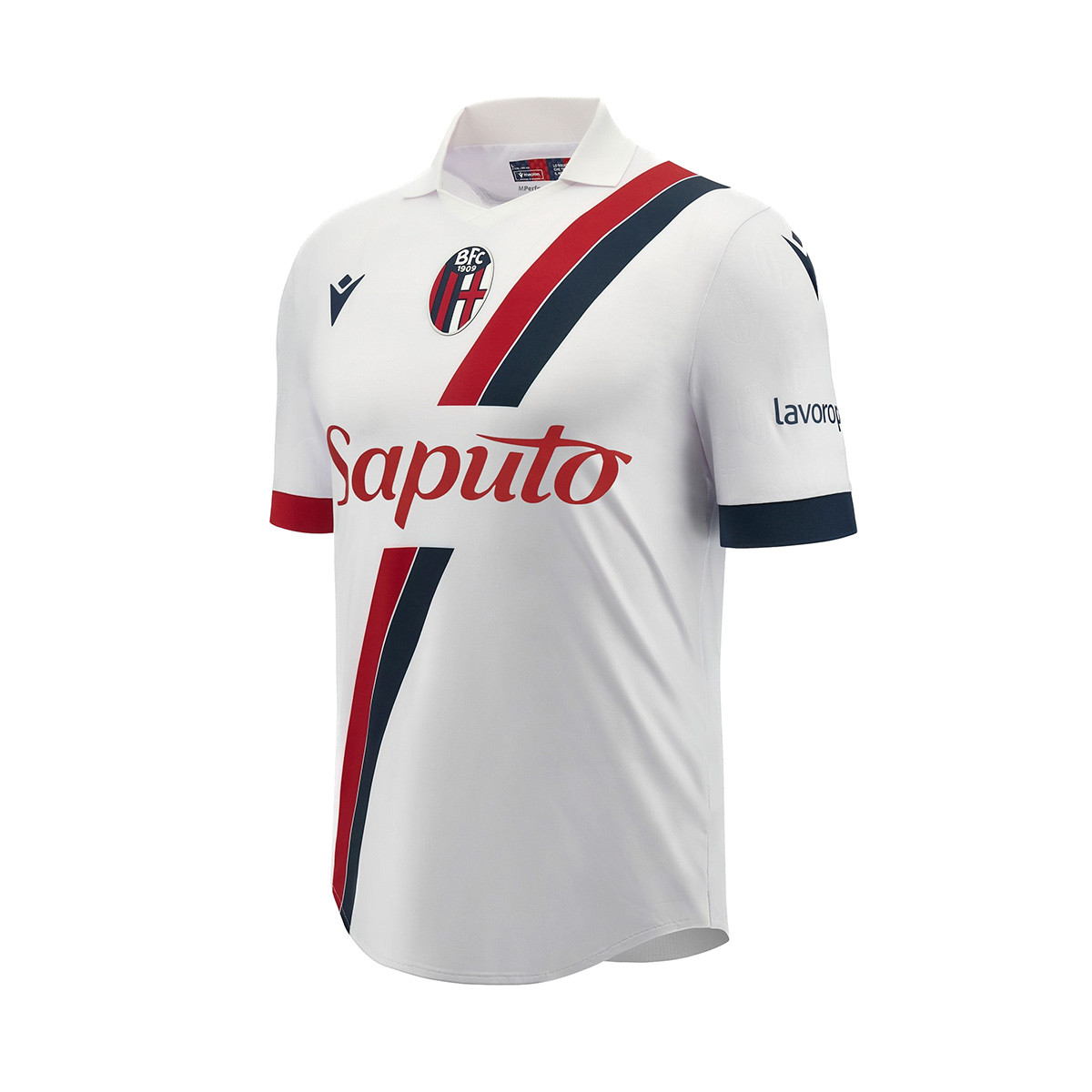 Camisola Macron Bolonha FC 1909 Segundo Equipamento 2023-2024 White -  Fútbol Emotion