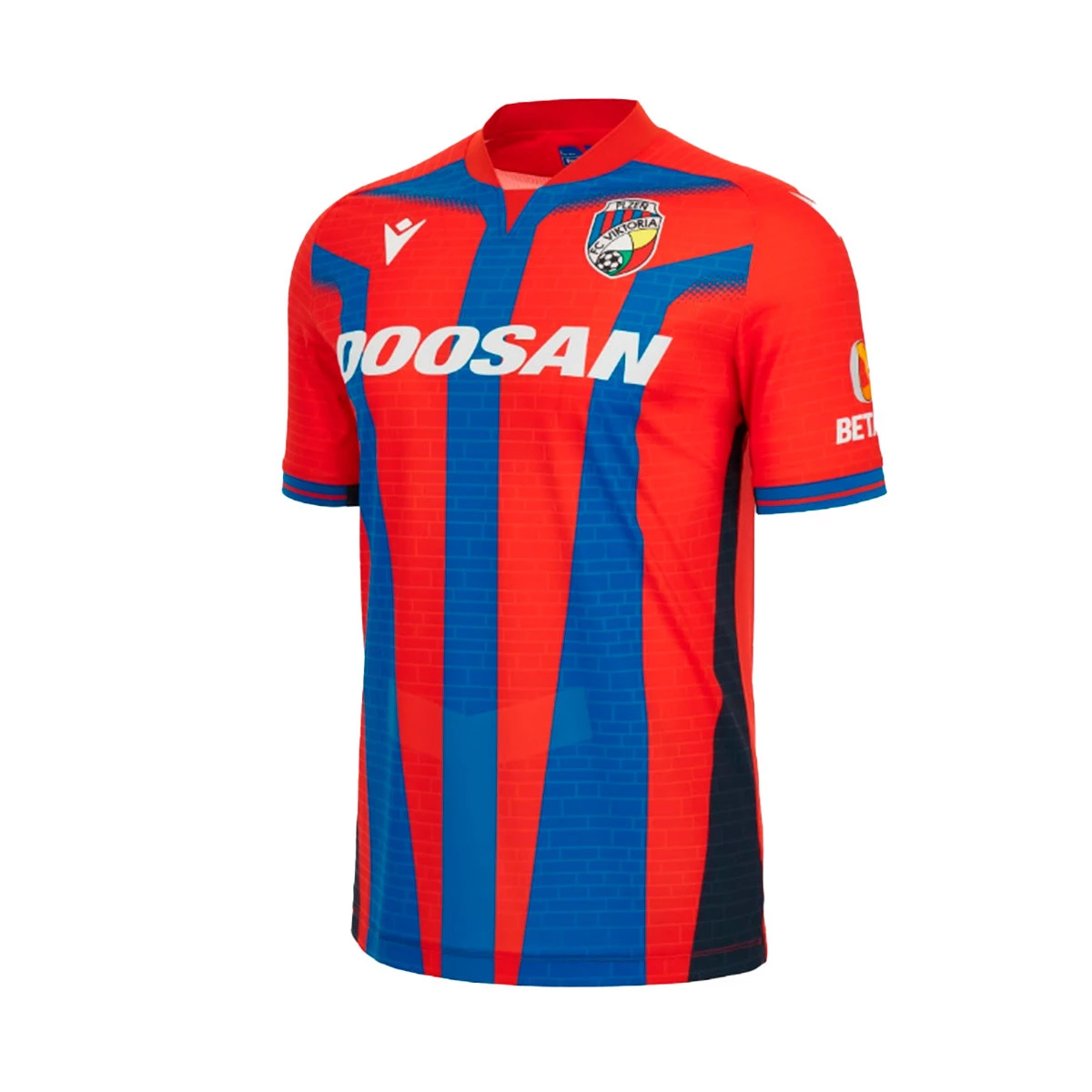 Jersey Macron FC Viktoria Pilsen Home Jersey 2023 2024 Red Blue