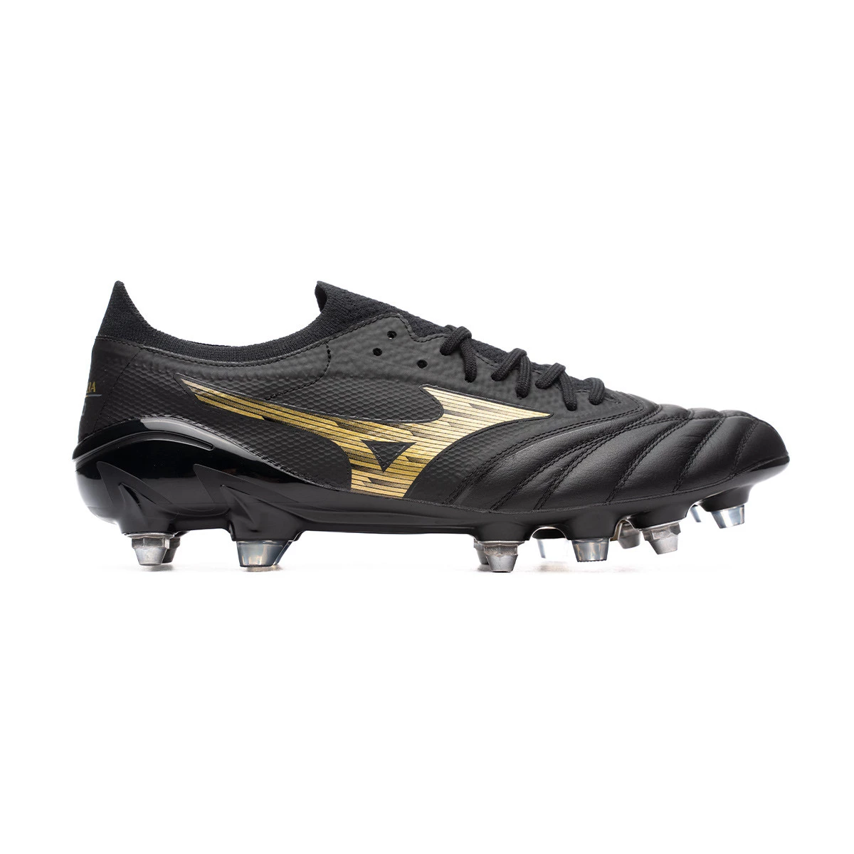Football Boots Mizuno Morelia Neo IV Elite Mix Black Gold Black