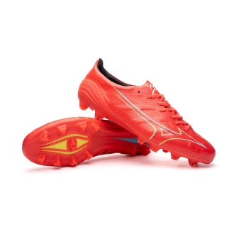 Bota Alpha Japan FG Fiery Coral 2-White-Bolt 2