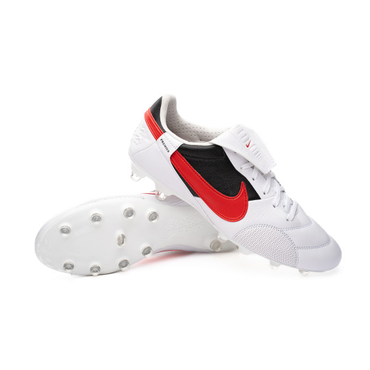 Football Boots Nike The Nike Premier III FG White Unversity Red Black Futbol Emotion