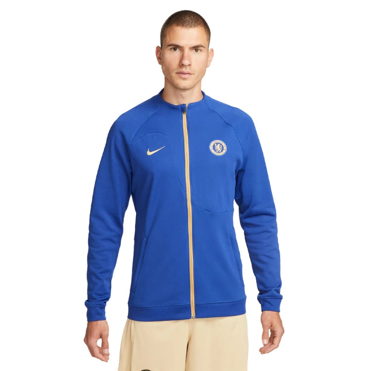 Jacket Nike Chelsea FC Pre Match 2023 2024 Rush Blue Club Gold Futbol Emotion