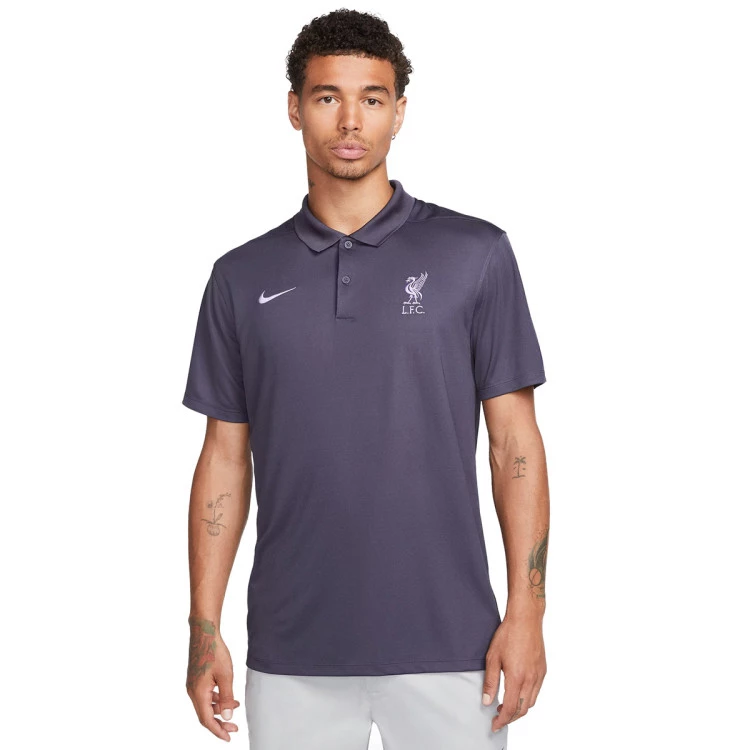 Polo shirt Nike Liverpool FC Fanswear 2023 2024 Gridiron Space Purple Futbol Emotion