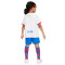 Conjunto FC Barcelona Segunda Equipación 2023-2024 Niño White-Royal Blue-University Red