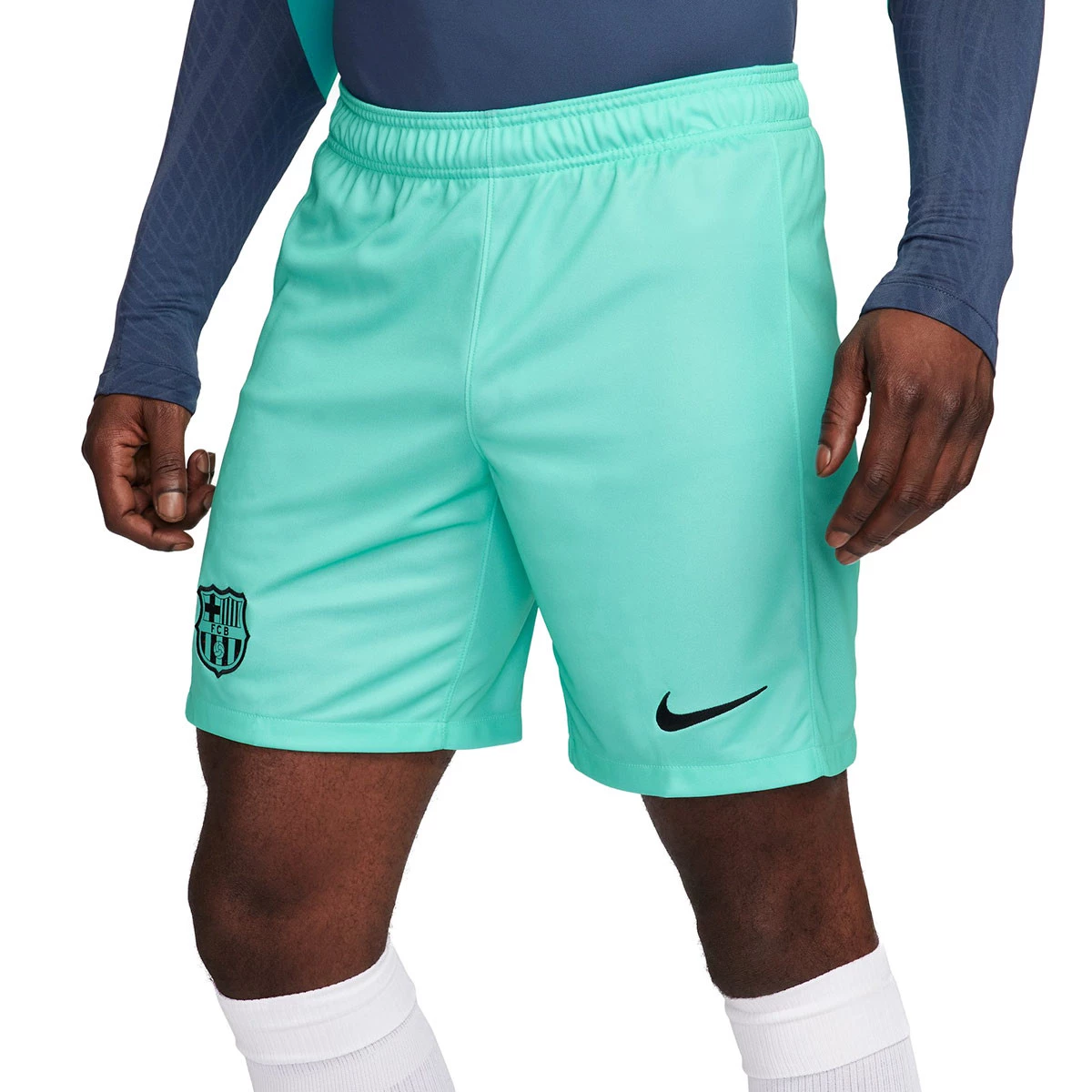 Shorts Nike FC Barcelona Third Kit 2023 2024 Light Aqua Black Futbol Emotion