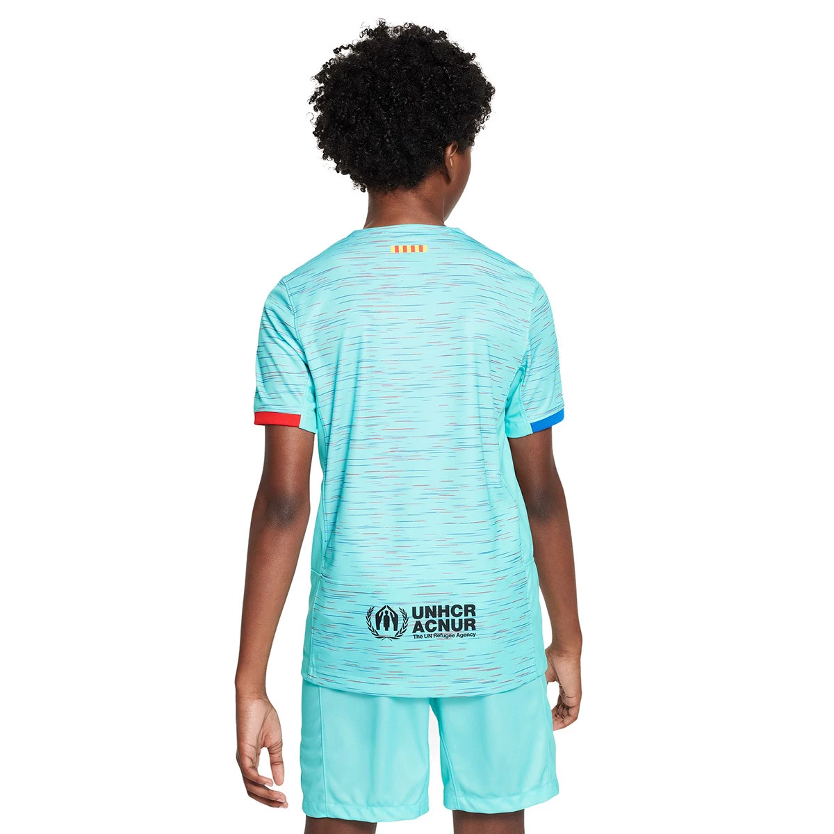 Camiseta Nike FC Barcelona Segunda Equipación 2023-2024 Niño White-Royal  Blue-University Red - Fútbol Emotion