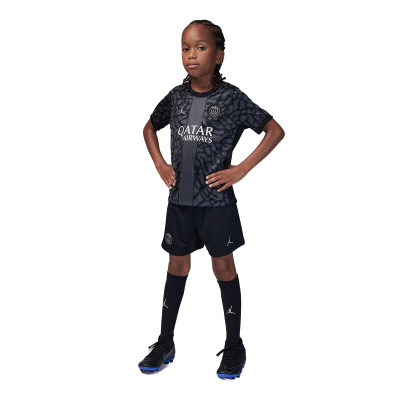 Conjunto Paris Saint-Germain x Jordan Terceiro Equipamento 2023-2024 Criança