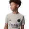 Camiseta Paris Saint-Germain x Jordan Training 2023-2024 Niño Stone-Stone-Iron Grey-Black