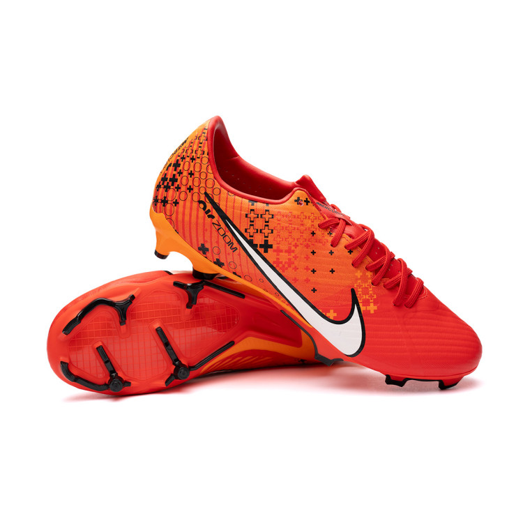 Football Boots Nike Air Zoom Mercurial Vapor 15 Academy MDS FG MG Lt Crimson Pale Ivory Brt Mandarin Black Futbol Emotion
