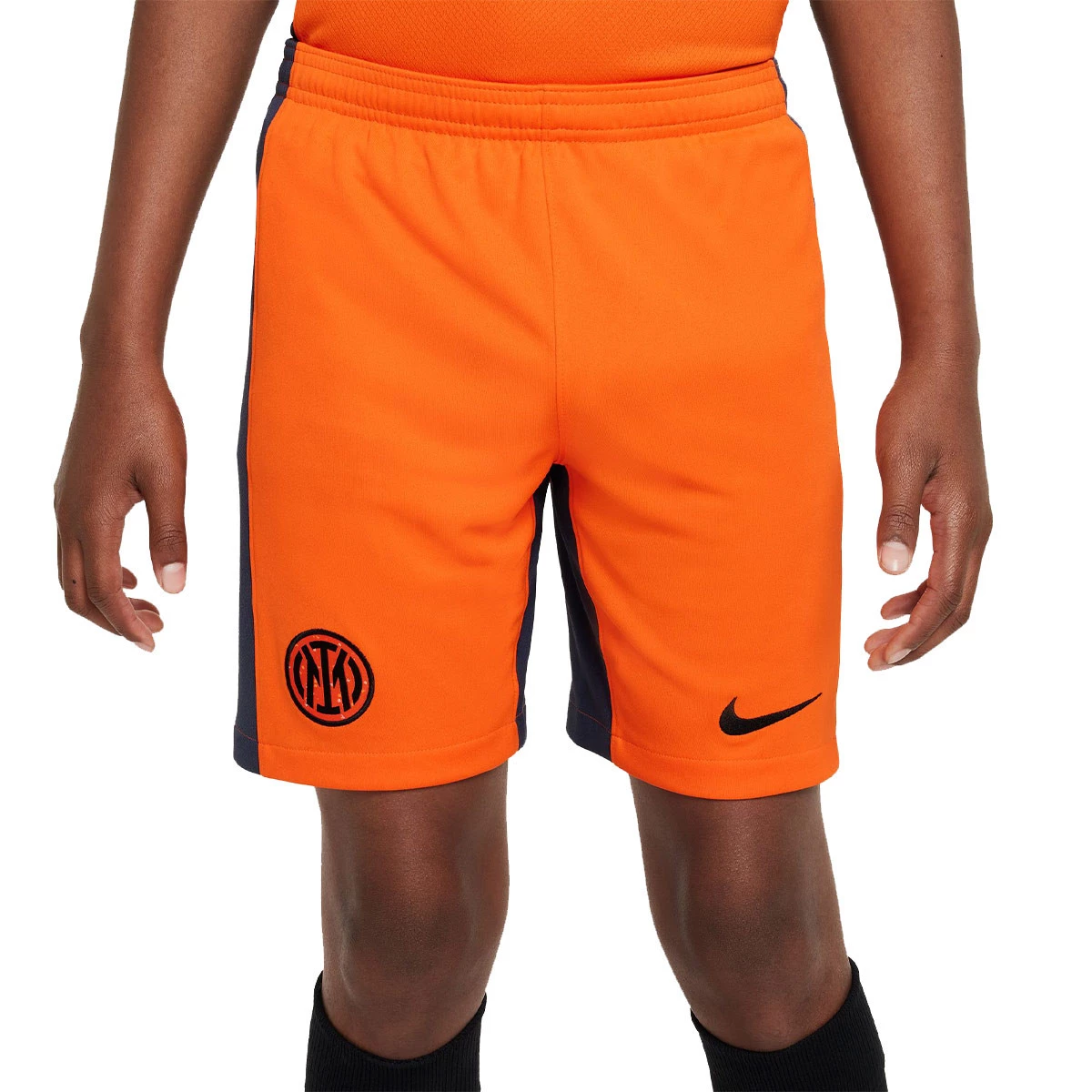 Pantaloncini Nike Inter Terza Divisa 2023 2024 Nino Safety orange Thunder Blue Black Futbol Emotion