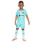 Conjunto FC Barcelona Tercera Equipación 2023-2024 Niño Light Aqua-Royal Blue-University Red-Black