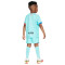 Conjunto FC Barcelona Tercera Equipación 2023-2024 Niño Light Aqua-Royal Blue-University Red-Black