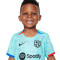 Conjunto FC Barcelona Tercera Equipación 2023-2024 Niño Light Aqua-Royal Blue-University Red-Black