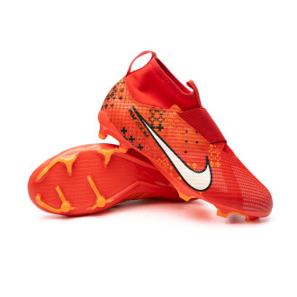 Jr Zoom Mercurial Superfly 9 Pro MDS FG Niño Lt Crimson-Pale Ivory-Brt Mandarin-Crna