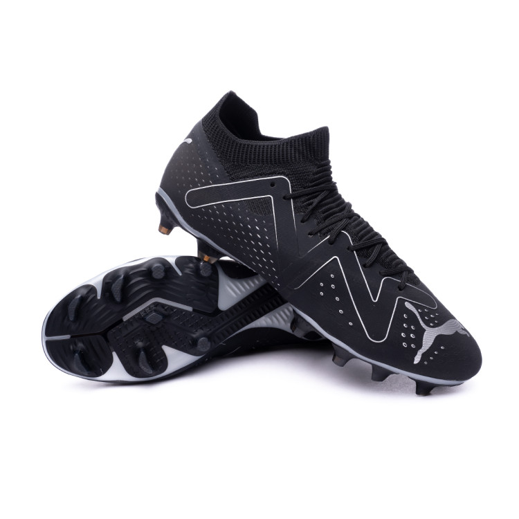 Football Boots Puma Future Match FG AG Black Silver Futbol Emotion