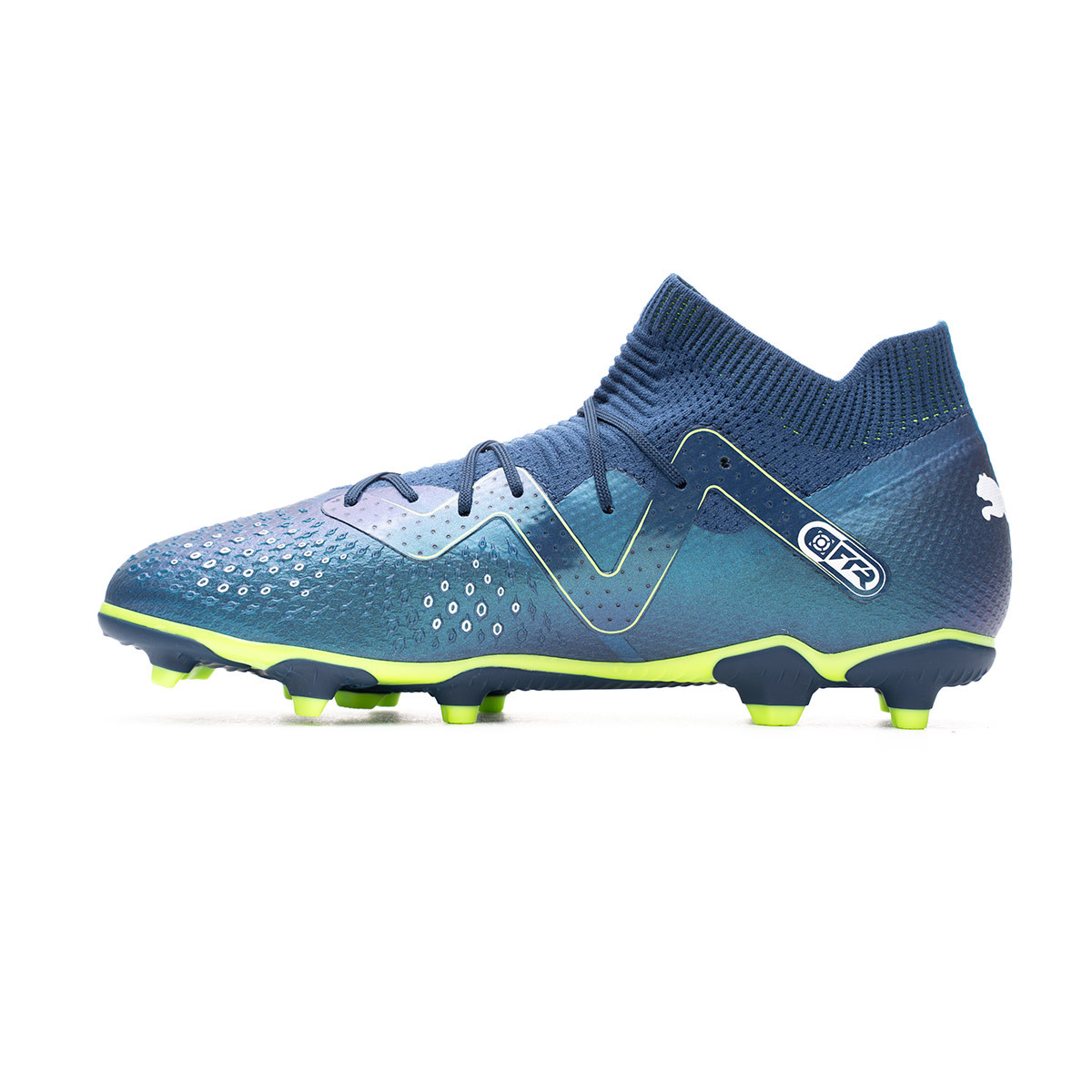 Football Boots Puma Kids Future Pro FG/AG Persian Blue-White-Pro Green -  Fútbol Emotion