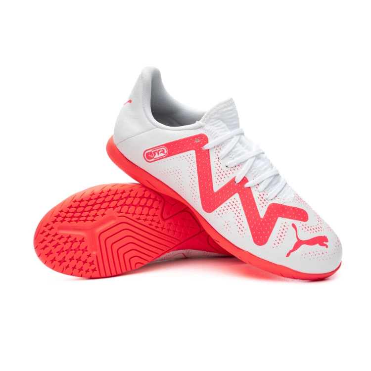 Scarpe Puma Future Play IT Bambino White Fire Orchid Futbol Emotion