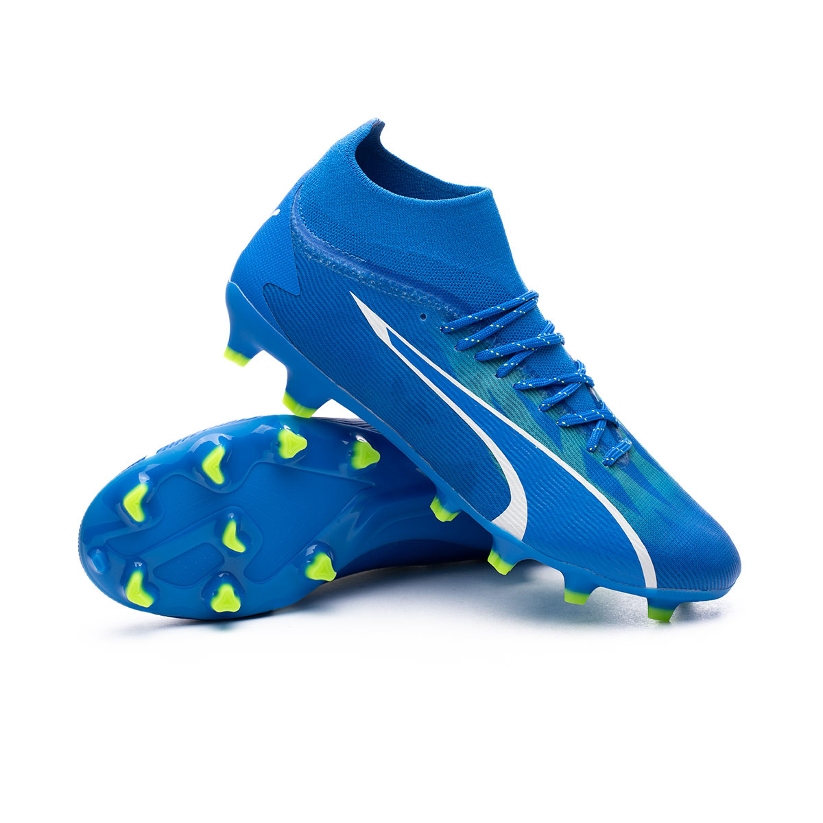 Football Boots Puma Ultra Pro FG/AG Ultra Blue-White-Pro Green - Fútbol  Emotion | Fußballschuhe