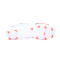 Bota Ultra Play FG/AG White-Black-Fire Orchid