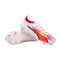 Bota Ultra Ultimate FG/AG Mujer White-Black-Fire Orchid