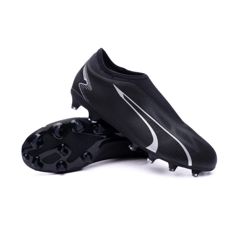 Bota de futbol Puma Ultra Match LL FG AG Nino Black Asphalt Futbol Emotion
