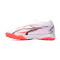 Bota Ultra Match LL Turf + Mid Niño White- Black-Fire Orchid