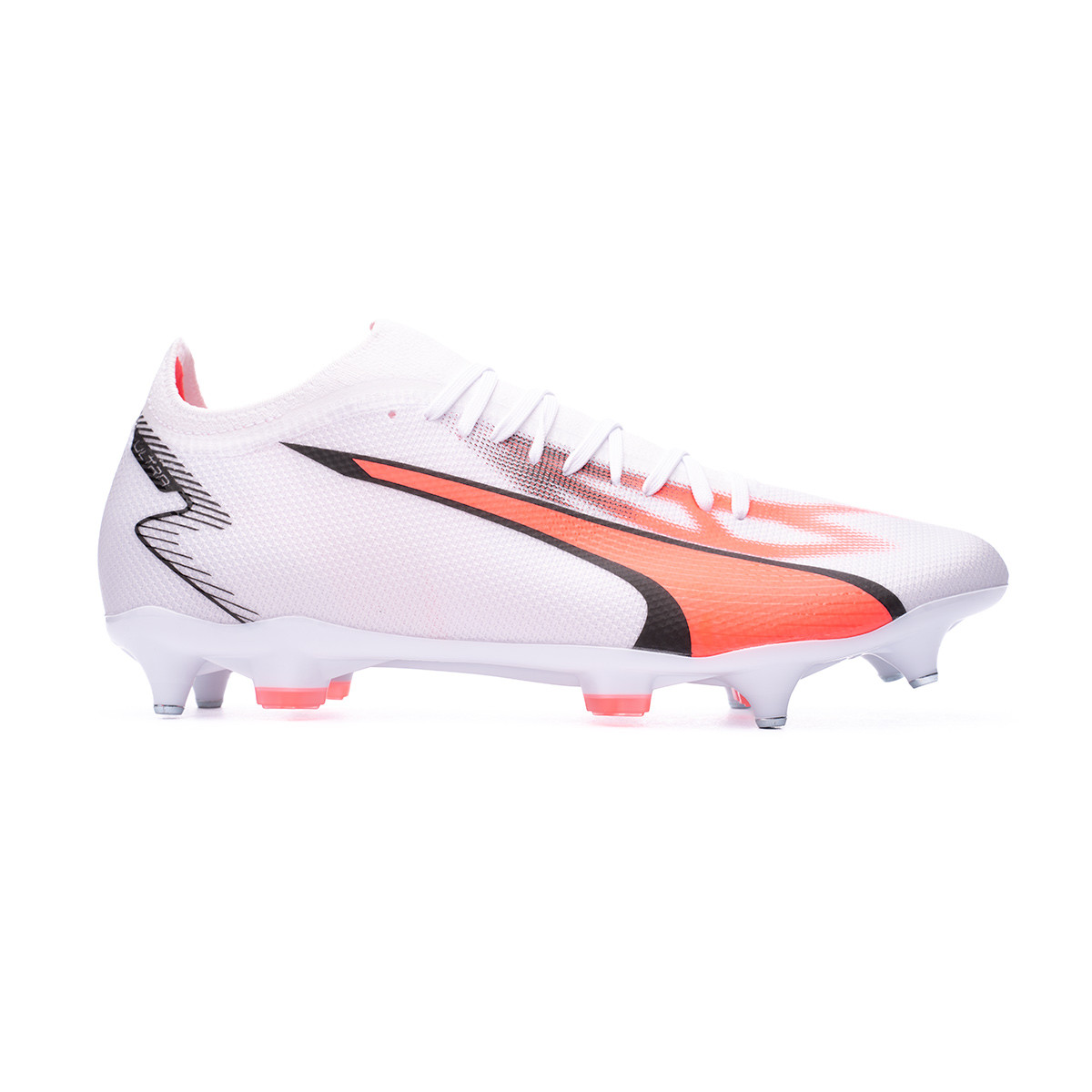 Football Boots Puma Ultra Match SG White-Black-Fire Orchid - Fútbol Emotion