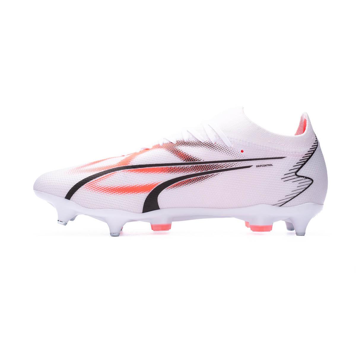 Football Boots Puma Ultra Match SG White-Black-Fire Orchid - Fútbol Emotion