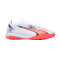 Bota Ultra Match Turf White-Black-Fire Orchid