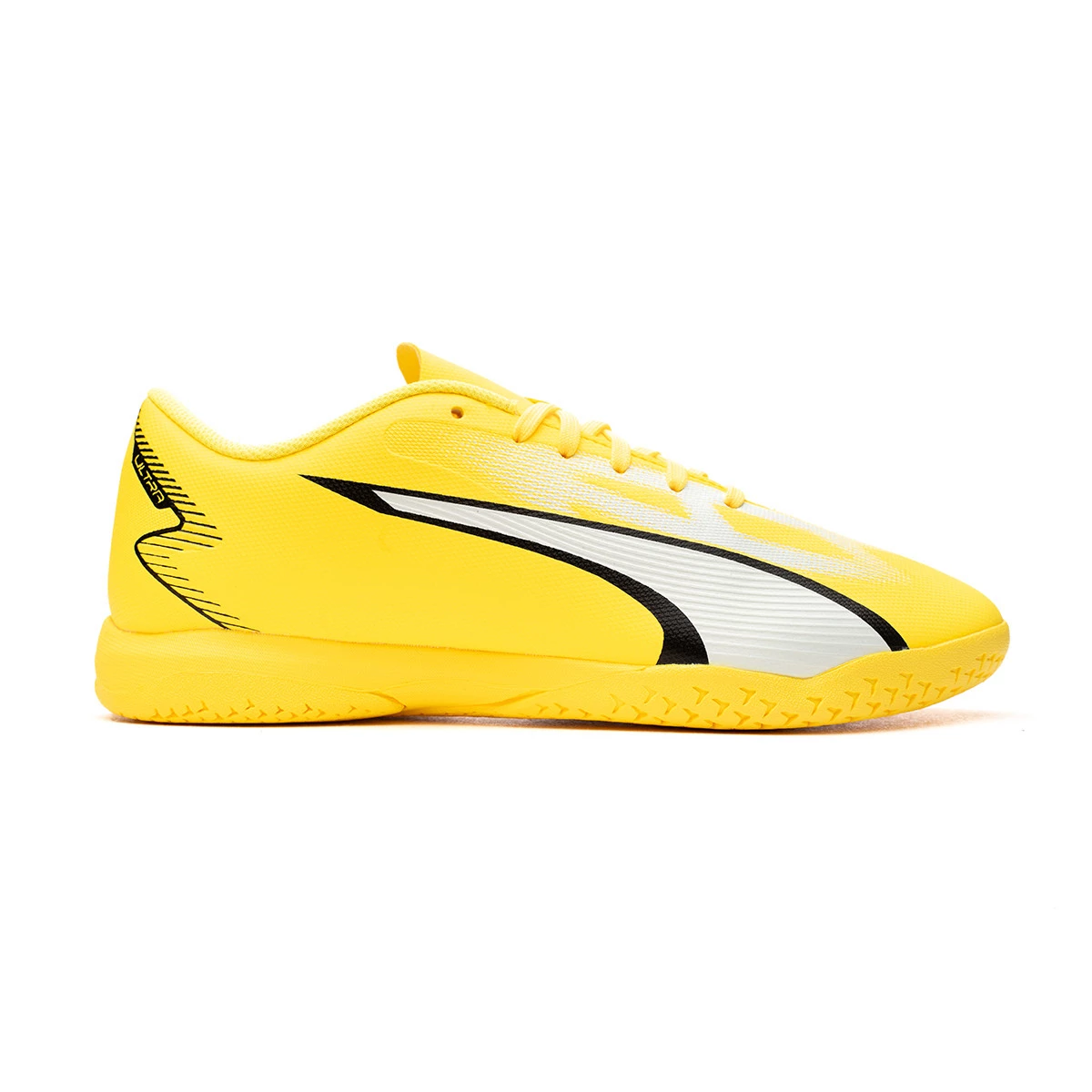 Zapatillas fútbol Puma Future Play IT amarillo fluor niños