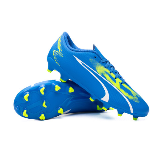 Football Boots Puma Kids Ultra Play FG/AG Ultra Blue-White-Pro Green -  Fútbol Emotion