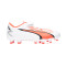 Bota Ultra Play FG/AG Niño Cinta Adhesiva White-Black-Fire Orchid