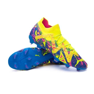 Bota Future Ultimate Energy FG/AG Ultra Blue-Yellow Alert-Luminous Pink