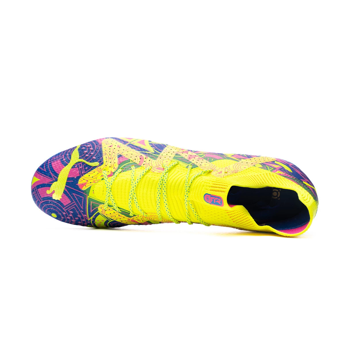 Football Boots Puma Future Ultimate Energy FG AG Ultra Blue Yellow Alert Luminous Pink Futbol Emotion