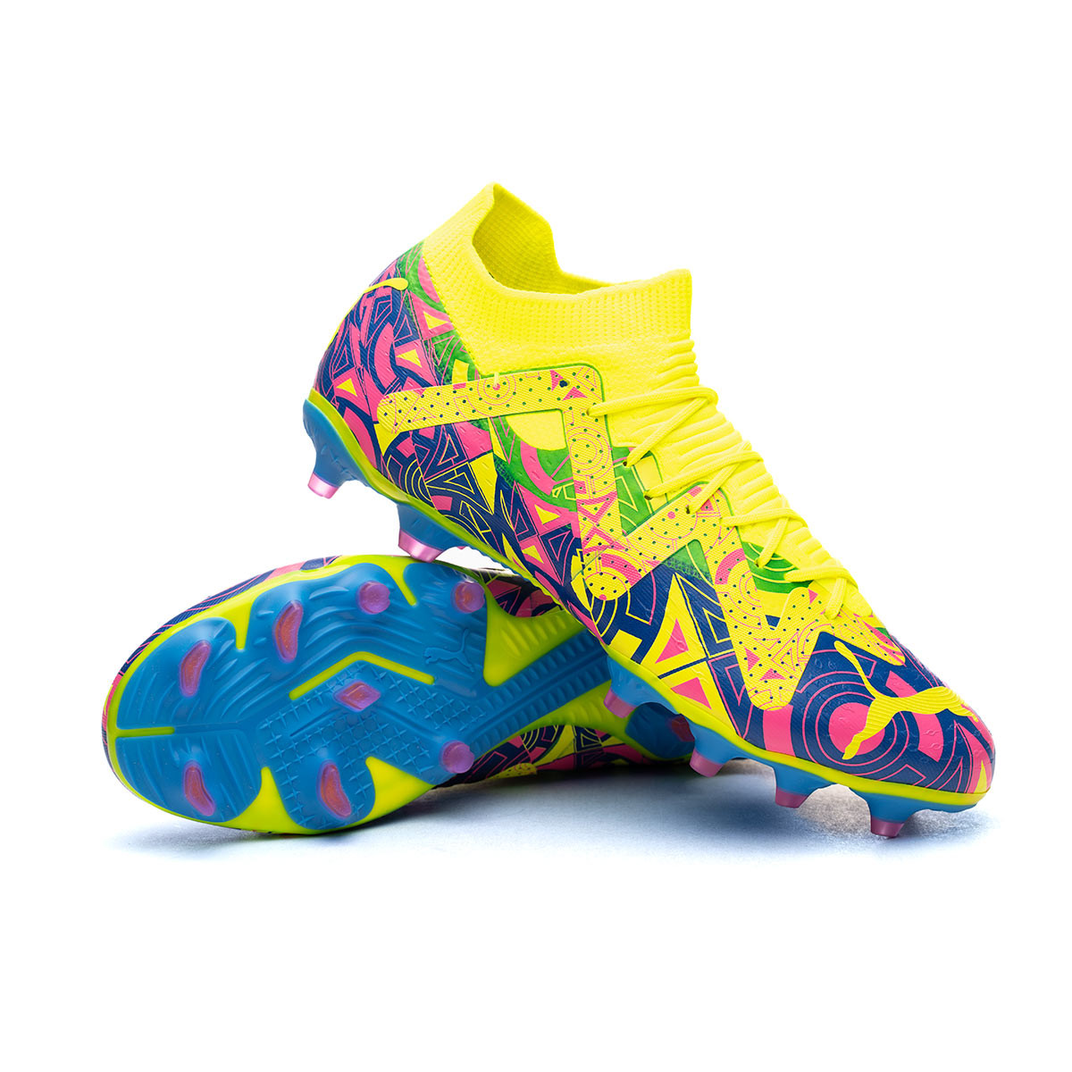 Chaussures Rugby Future Match+ LL FG/AG Bleu Crampons Moulés