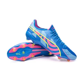 Bota King Ultimate Energy FG/AG Ultra Blue-Luminous Pink-Luminous Blue