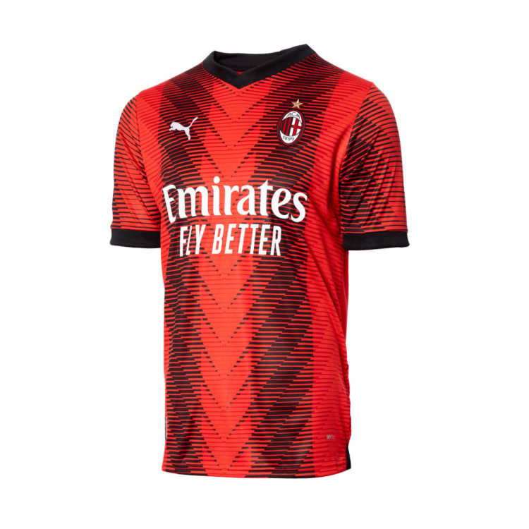 Jersey Puma AC Milan Home Jersey 2023 2024 Red Black Futbol Emotion