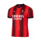 Camiseta AC Milan Primera Equipación 2023-2024 Mujer Red-Black