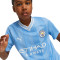 Conjunto Manchester City Primera Equipación 2023-2024 Niño Light Blue-White