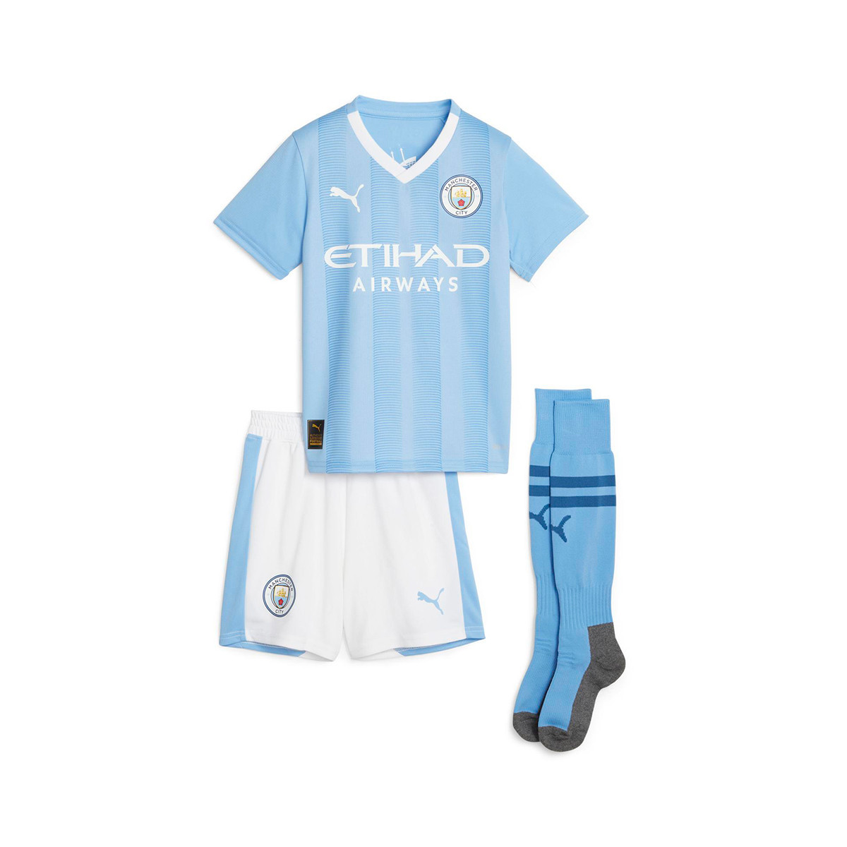 2023-2024 Kids Light Kit Manchester Team Emotion Blue-White Fútbol - Puma City Home Kit