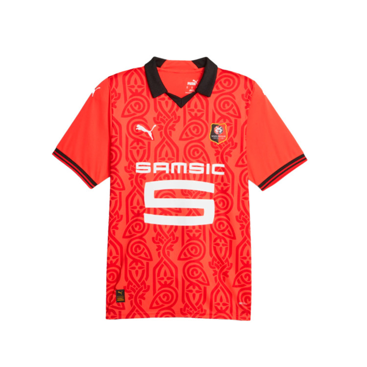 Maillot Puma Stade Rennais FC Maillot Domicile 2023 2024 Puma Rouge Puma Noir Futbol Emotion