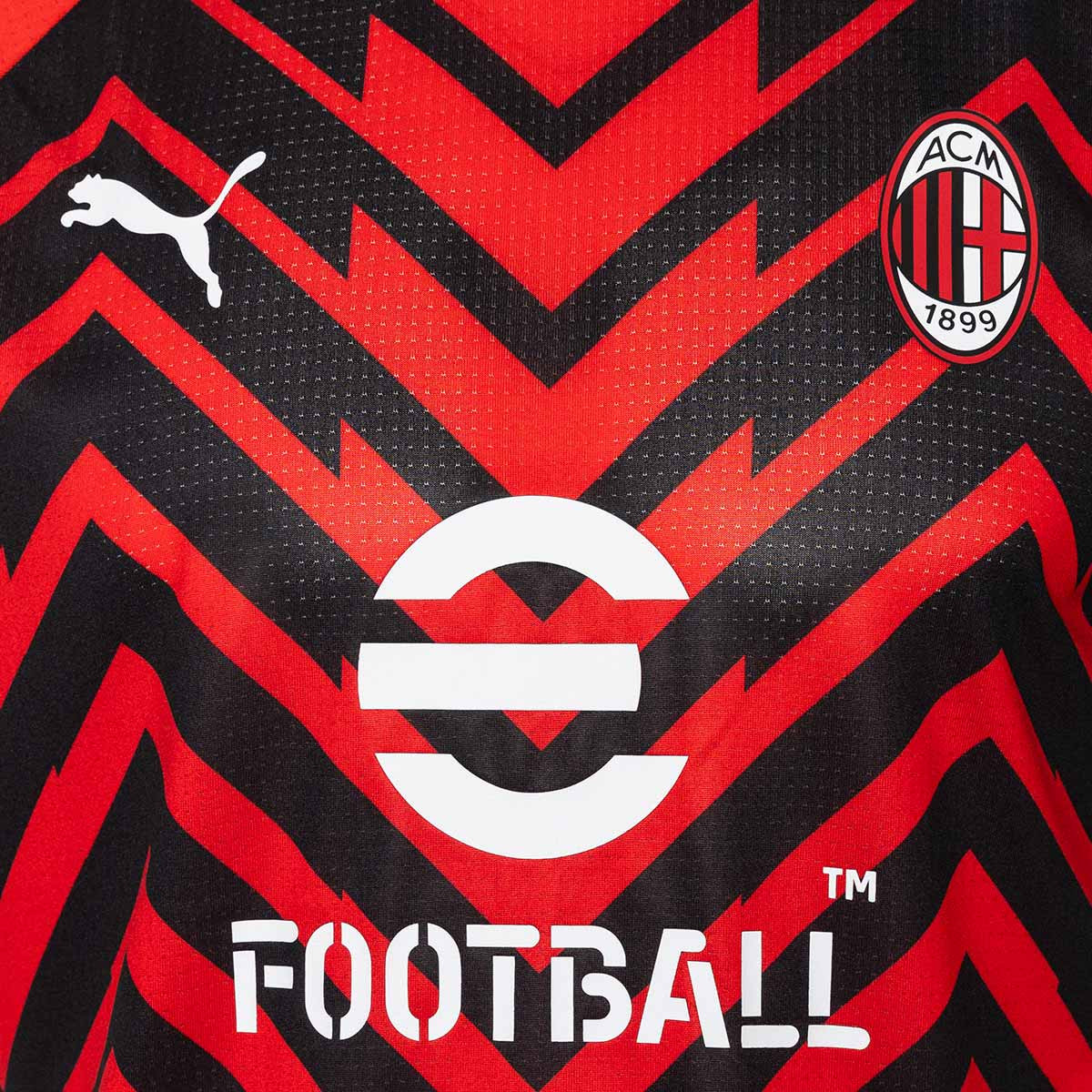 Jacket Puma AC Milan Pre-Match 2023-2024 Black-Red - Fútbol Emotion