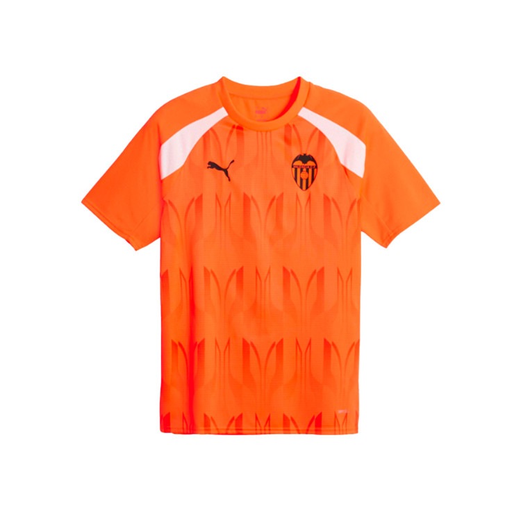 Jersey Puma Kids Valencia CF PreMatch 20232024 Ultra OrangeBlack